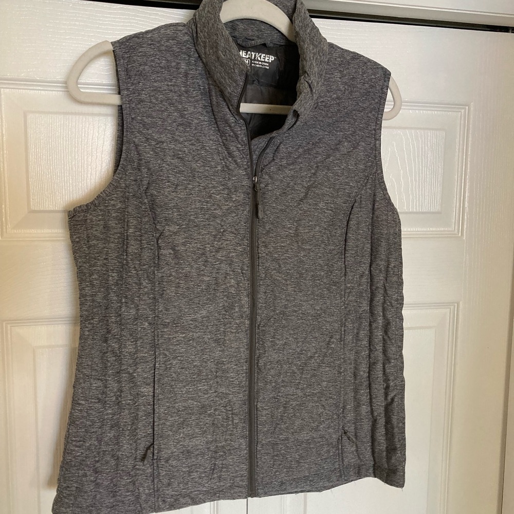 Women's Gray heatkeep quilted vest